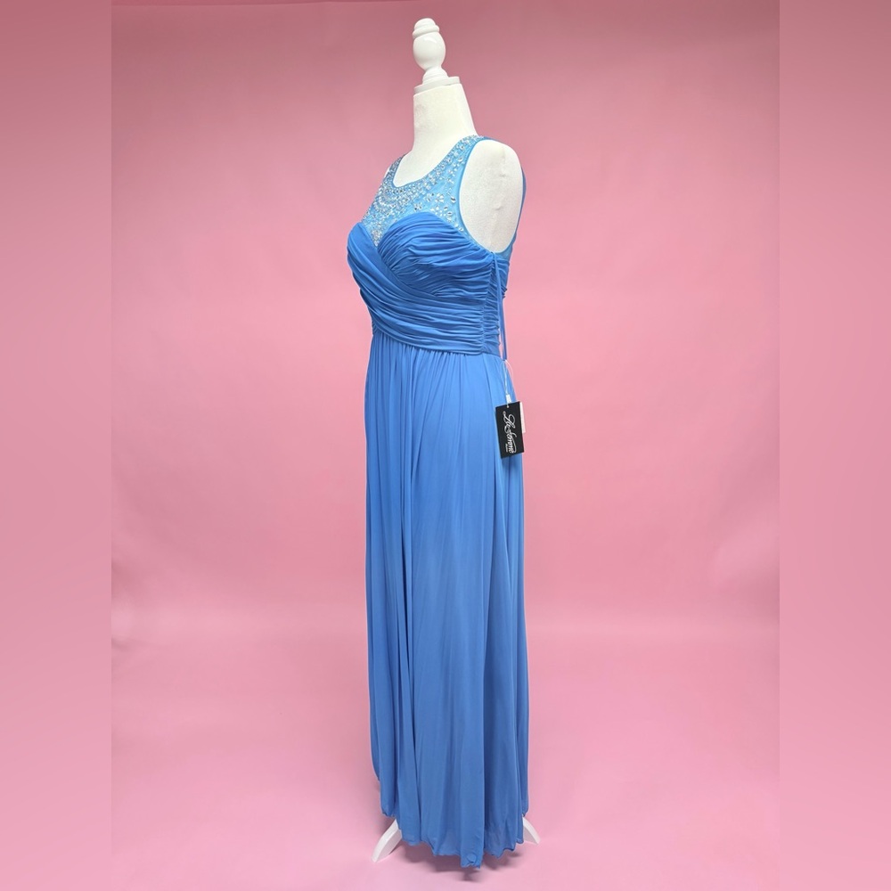 Elegant Blue Evening Gown - Picture 5 of 9